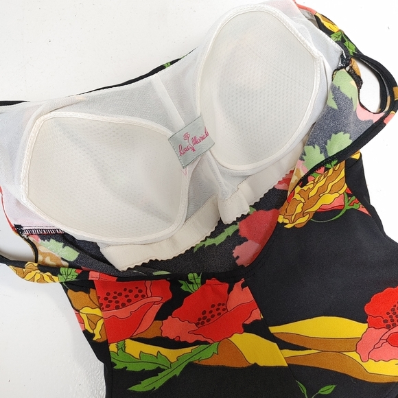 Rose Marie Reid vintage 50s floral pinup swimsuit - Picture 8 of 10